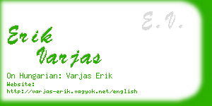 erik varjas business card